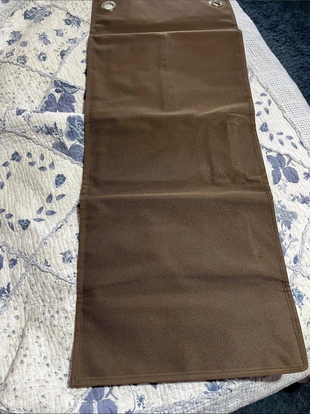 thirty-one Brown and Gray Wall Hanging Organizer with Clear ID Windows